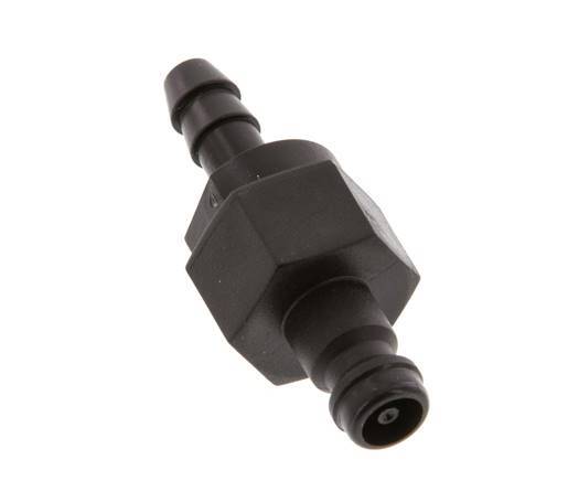 Bouchon d'accouplement d'air DN 5 en laiton 6 mm Pilier de tuyau double obturation
