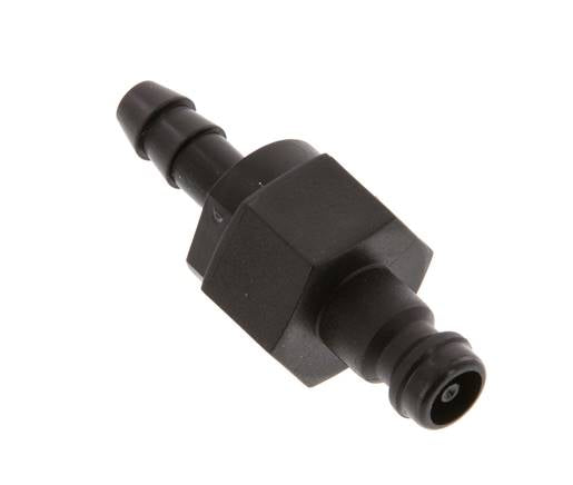 Bouchon d'accouplement d'air DN 5 en laiton 6 mm Pilier de tuyau double obturation