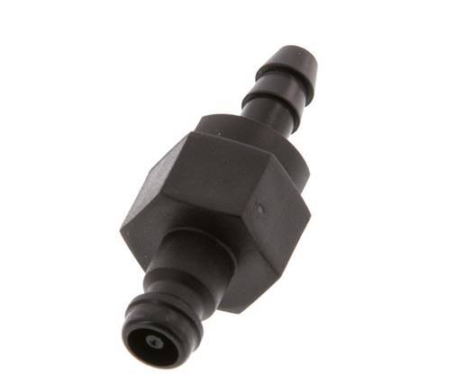 Bouchon d'accouplement d'air DN 5 en laiton 6 mm Pilier de tuyau double obturation