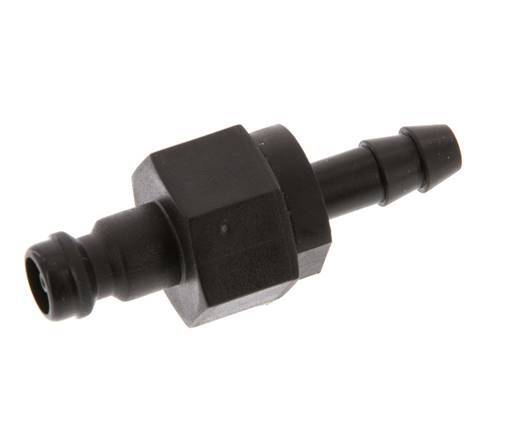 Bouchon d'accouplement d'air DN 5 en laiton 6 mm Pilier de tuyau double obturation