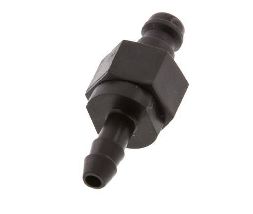 Bouchon d'accouplement d'air DN 5 en laiton 6 mm Pilier de tuyau double obturation