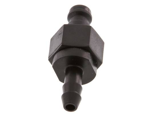 Bouchon d'accouplement d'air DN 5 en laiton 6 mm Pilier de tuyau double obturation