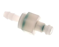 PVDF DN 5 Bouchon d'accouplement 6 mm Pilier de tuyau double obturation
