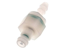 PVDF DN 5 Bouchon d'accouplement 6 mm Pilier de tuyau double obturation