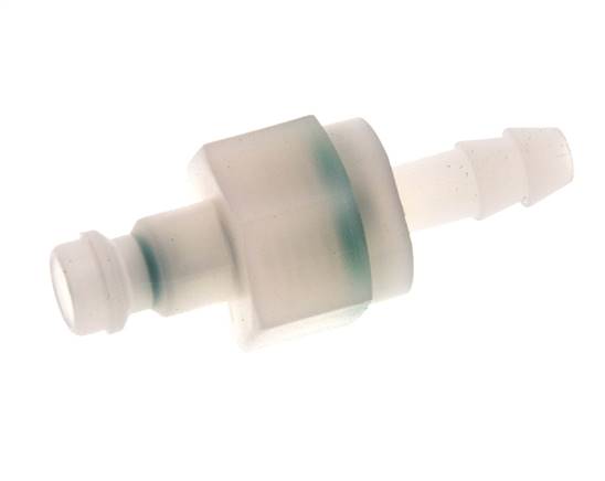 PVDF DN 5 Bouchon d'accouplement 6 mm Pilier de tuyau double obturation