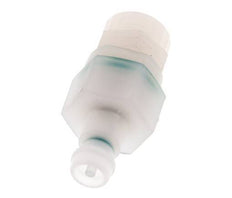 PVDF DN 5 Coupling Plug 6x8 mm Union Nut Double Shut-Off