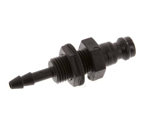 Laiton DN 5 Air Coupling Plug 4 mm Hose Pillar Bulkhead