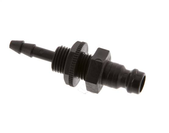Laiton DN 5 Air Coupling Plug 4 mm Hose Pillar Bulkhead
