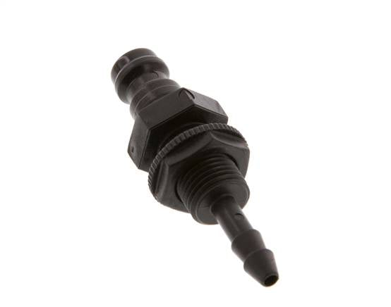 Laiton DN 5 Air Coupling Plug 4 mm Hose Pillar Bulkhead