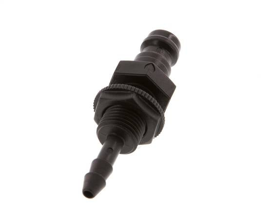 Laiton DN 5 Air Coupling Plug 4 mm Hose Pillar Bulkhead