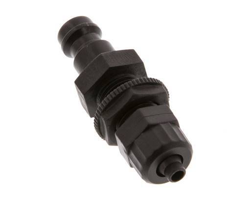 POM DN 5 Coupling Plug 4x6 mm Union Nut Bulkhead