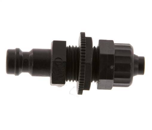 Laiton DN 5 Coupleur d'Air Bouchon 6x8 mm Écrou Union Bulkhead