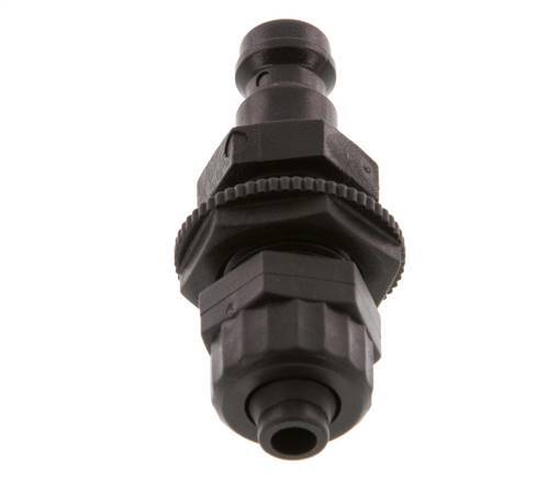 Laiton DN 5 Coupleur d'Air Bouchon 6x8 mm Écrou Union Bulkhead