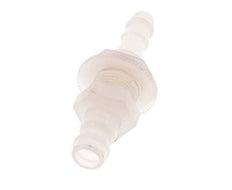 PVDF DN 5 Bouchon d'accouplement 6 mm Pilier de tuyau Bulkhead