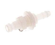 PVDF DN 5 Bouchon d'accouplement 6 mm Pilier de tuyau Bulkhead