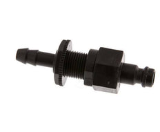 Laiton DN 5 Coupleur d'air Bouchon 6 mm Pilier de tuyau Bulkhead Double obturation