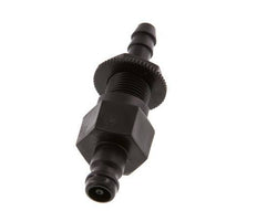 Laiton DN 5 Coupleur d'air Bouchon 6 mm Pilier de tuyau Bulkhead Double obturation