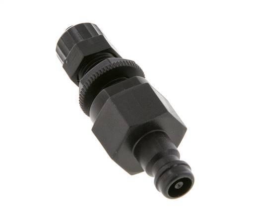 Raccord d'air DN 5 en laiton Bouchon 4x6 mm écrou-union Bulkhead Double Shut-Off