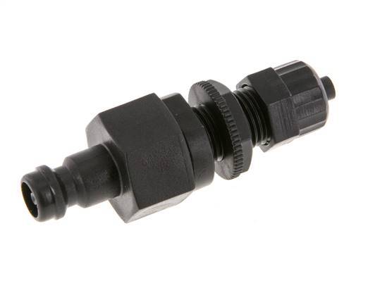 Raccord d'air DN 5 en laiton Bouchon 4x6 mm écrou-union Bulkhead Double Shut-Off