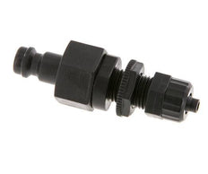 Raccord d'air DN 5 en laiton Bouchon 4x6 mm écrou-union Bulkhead Double Shut-Off