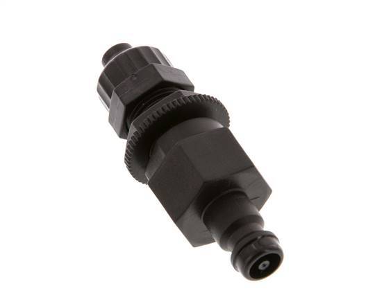 Laiton DN 5 Coupleur d'air Bouchon 6x8 mm Écrou union Bulkhead Double obturation