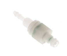 PVDF DN 5 Bouchon d'accouplement 4 mm Pilier de tuyau Bulkhead double obturation