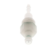 PVDF DN 5 Bouchon d'accouplement 4 mm Pilier de tuyau Bulkhead double obturation