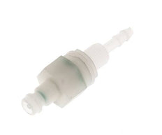 PVDF DN 5 Bouchon d'accouplement 4 mm Pilier de tuyau Bulkhead double obturation