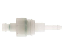 PVDF DN 5 Bouchon d'accouplement 4 mm Pilier de tuyau Bulkhead double obturation