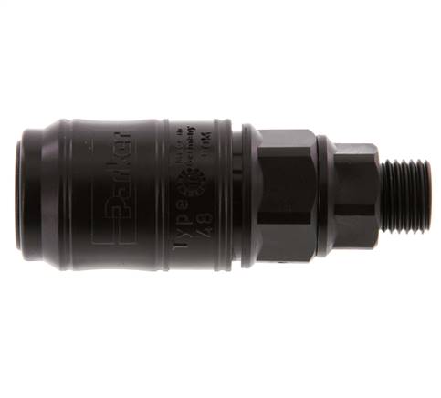 POM DN 7.2 Manchon d'accouplement G Filets mâles 1/4 pouce