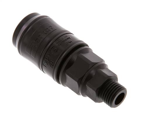 POM DN 7.2 Manchon d'accouplement G Filets mâles 1/4 pouce
