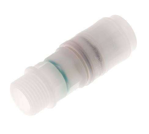 PVDF DN 7.2 Manchon d'accouplement G filetage mâle 1/2 pouce