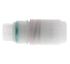 PVDF DN 7.2 Manchon d'accouplement G Filets femelles 1/4 pouce