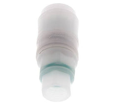 PVDF DN 7.2 Manchon d'accouplement G Filets femelles 1/4 pouce