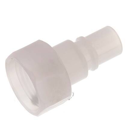 PVDF DN 7.2 Coupling Plug G 3/8 inch Female Threads