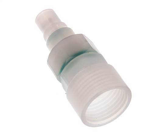 PVDF DN 7.2 Bouchon d'accouplement G 1/2 pouce filetage femelle double obturation