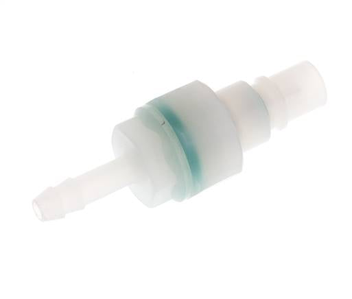PVDF DN 7.2 Bouchon d'accouplement 6 mm Pilier de tuyau double obturation
