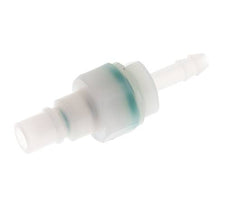 PVDF DN 7.2 Bouchon d'accouplement 6 mm Pilier de tuyau double obturation