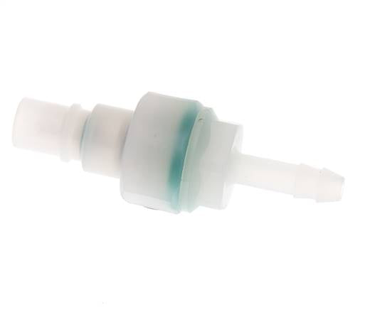PVDF DN 7.2 Bouchon d'accouplement 6 mm Pilier de tuyau double obturation