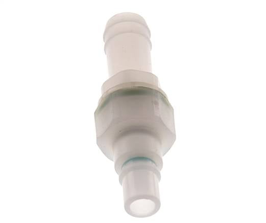 PVDF DN 7.2 Bouchon d'accouplement 13 mm Pilier de tuyau double obturation