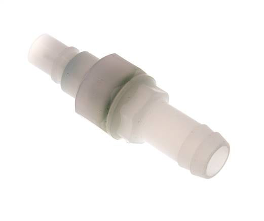 PVDF DN 7.2 Bouchon d'accouplement 13 mm Pilier de tuyau double obturation