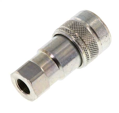 Acier Coupleur hydraulique DN 5 Embout G 1/8 pouce filetage femelle ISO 7241-1 B D 10.9mm