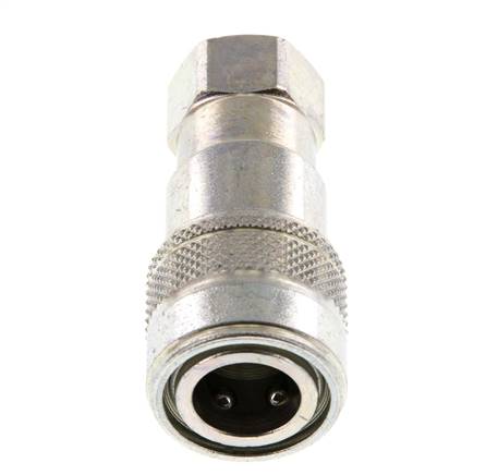 Acier Coupleur hydraulique DN 5 Embout G 1/8 pouce filetage femelle ISO 7241-1 B D 10.9mm