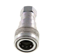 Acier DN 10 Coupleur hydraulique femelle G 3/8 pouce Filets femelles ISO 7241-1 B D 19.1mm
