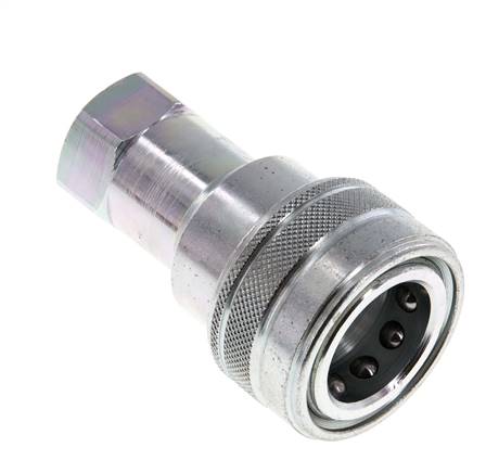 Acier Coupleur hydraulique DN 12.5 Embout G 1/2 pouce filetage femelle ISO 7241-1 B D 23.5mm