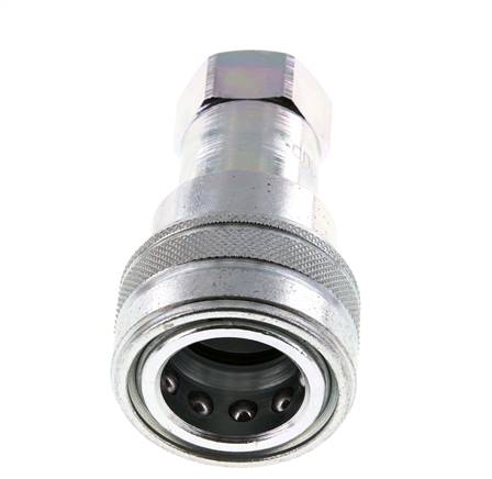 Acier Coupleur hydraulique DN 12.5 Embout G 1/2 pouce filetage femelle ISO 7241-1 B D 23.5mm