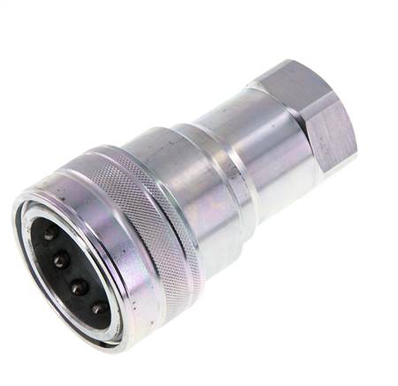 Acier Coupleur hydraulique DN 25 Embout G 1 pouce filetage femelle ISO 7241-1 B D 37.8mm