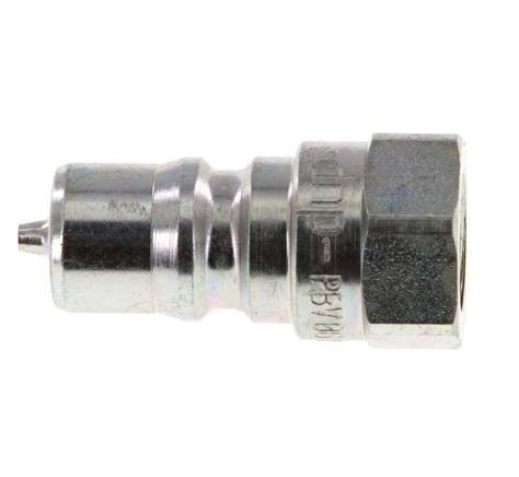 Acier DN 6.3 Coupleur hydraulique Bouchon G Filetage femelle 1/4 pouce ISO 7241-1 B D 14.2mm