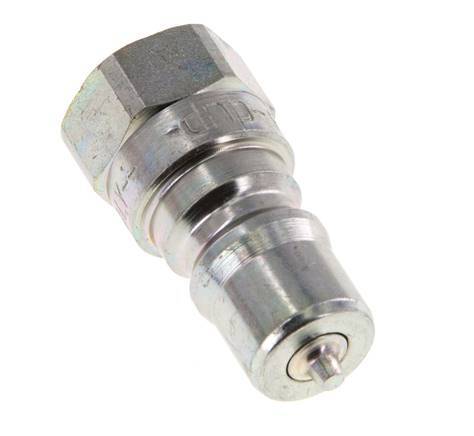Acier DN 6.3 Coupleur hydraulique Bouchon G Filetage femelle 1/4 pouce ISO 7241-1 B D 14.2mm