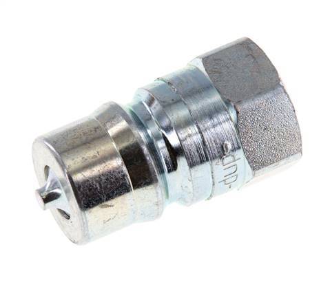 Acier DN 12.5 Coupleur hydraulique Bouchon G 1/2 pouce filetage femelle ISO 7241-1 B D 23.5mm